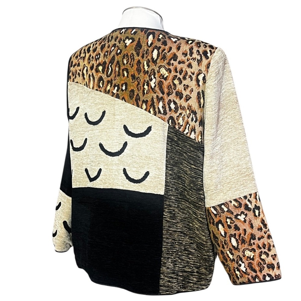 Indigo Moon Patchwork Leopard Paisley Black Blaze… - image 6